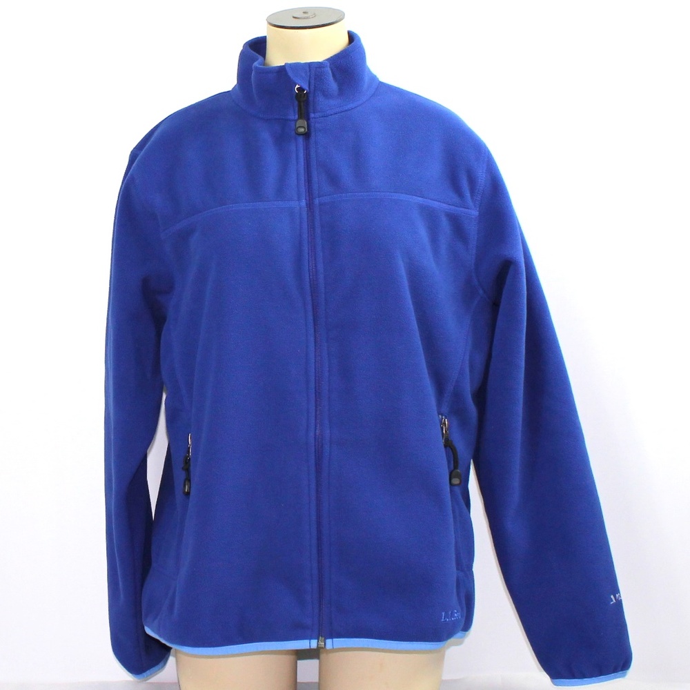 LL Bean Polartec Fleece Full Zip Jacket Women Sz S